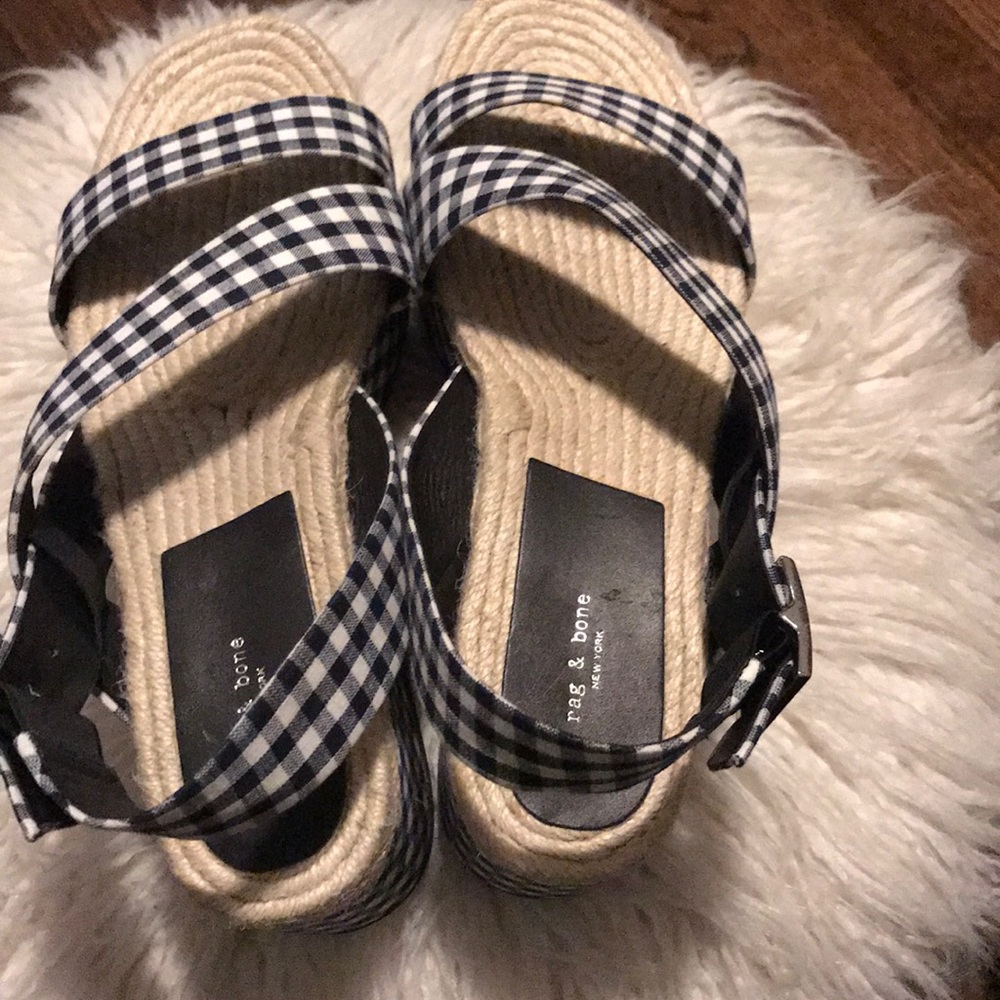 🔥Rag & Bone gingham platform sandals🔥 - Picture 5 of 8